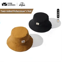 mobi garden sunshade ultralight outdoor folding hat travel breathable cap versatile retro two sided two color fisherman hat