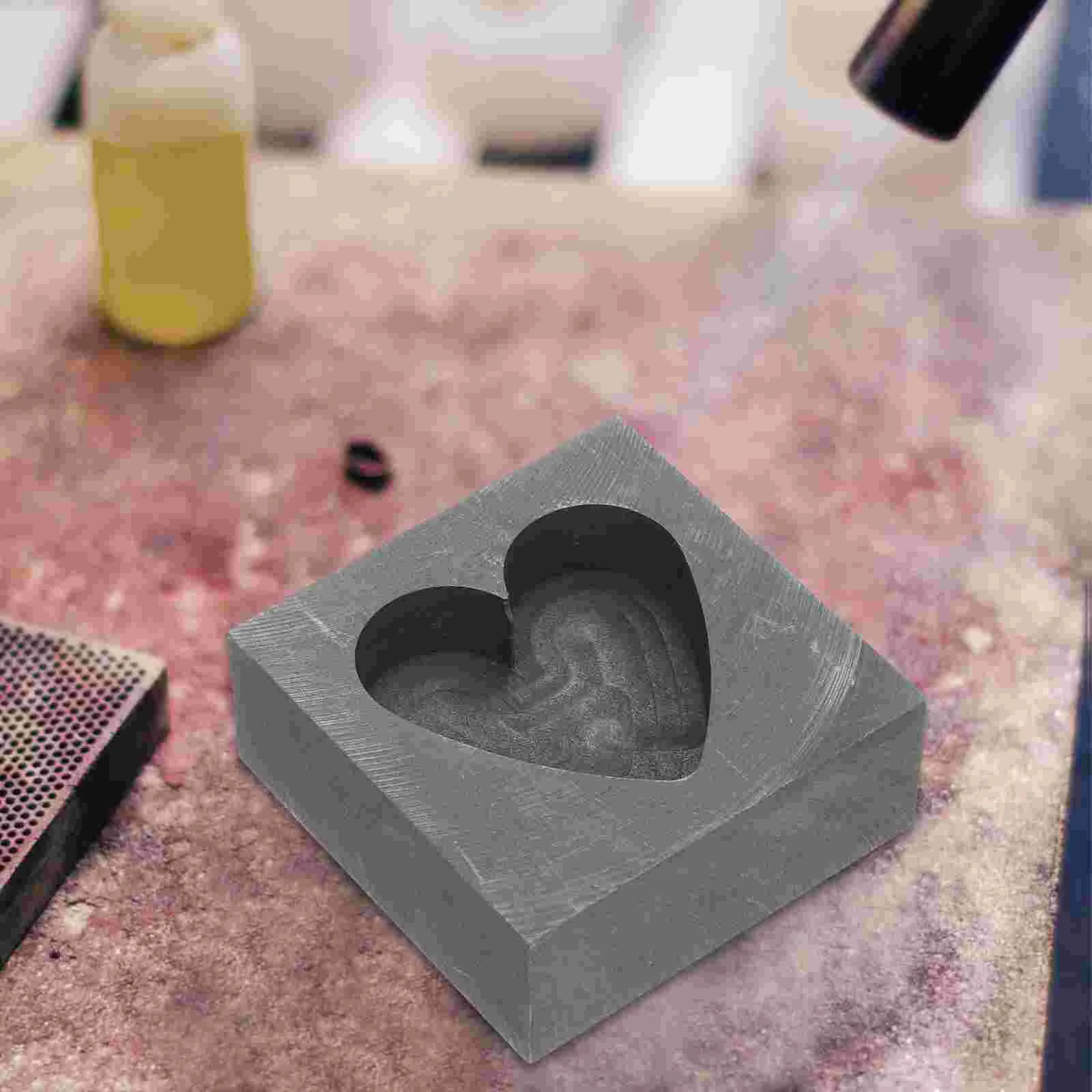 Графитовая форма в форме сердца золотые рафинирующие слитки коррозионностойкие