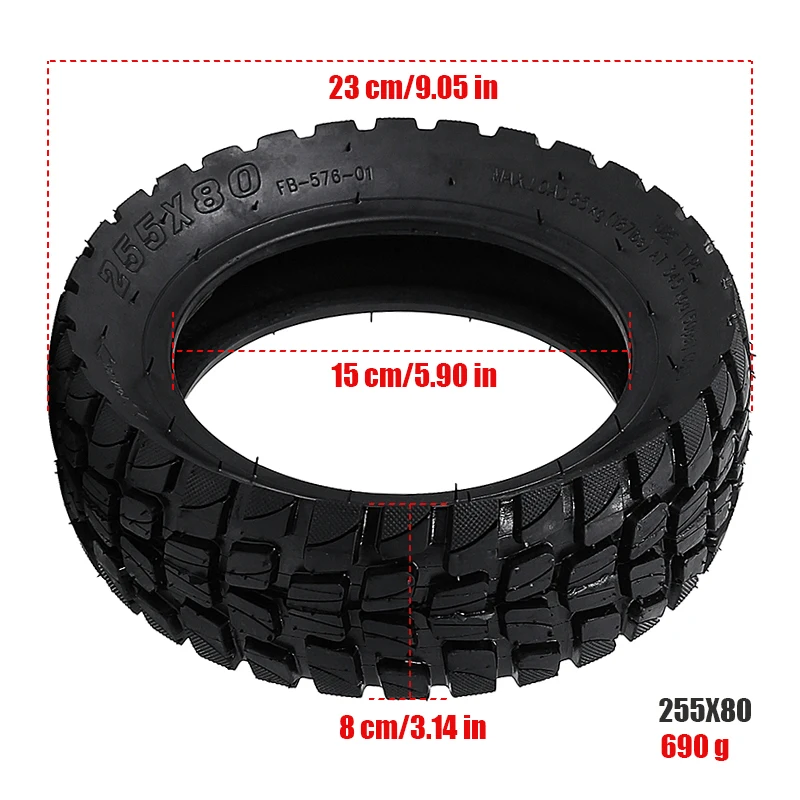 

255x80 Внутренняя внешняя шина 10-дюймовая внедорожная шина для электрического скутера Zero 10x Dualtron KuGoo M4 Upgrade
