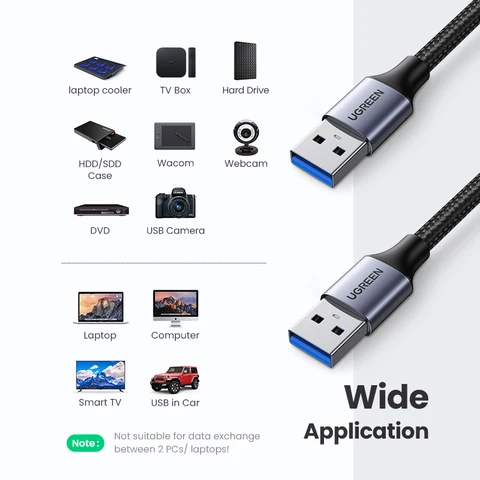 Ugreen USB 3.0 кабель удлинитель