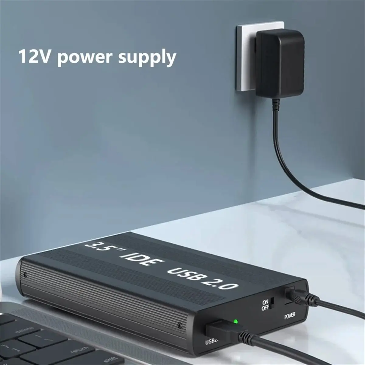 Фото Внешний корпус для жесткого диска IDE (DT93) для 3,5-дюймовых IDE HDD/SSD, USB-IDE, с блоком питания, вилка EU №4