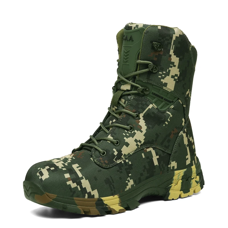 Outdoor Waterproof Men Tactical Military Boots Desert Boots Winter Men's Hiking Boots Camouflage Climbing Men's Trekking Shoes