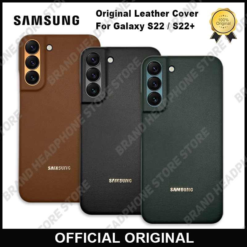 

100% Original Samsung Galaxy S22 S22+ Leather Protection Cover Comfortable Grip Leather Back Case For Galaxy S22 S22 Plus