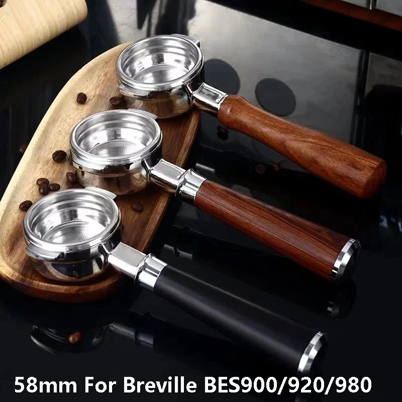 304 Stainless Steel Coffee Bottomless Portafilter For Brevil