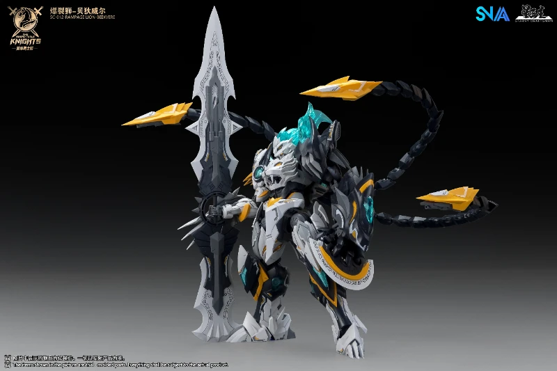 Фото В наличии: SNAA SC-012 Rampage Lion Bedivere Knights of the Round Table 1/144 — Модель-конструктор, фигурка, модная игрушка-меха, кукла №5
