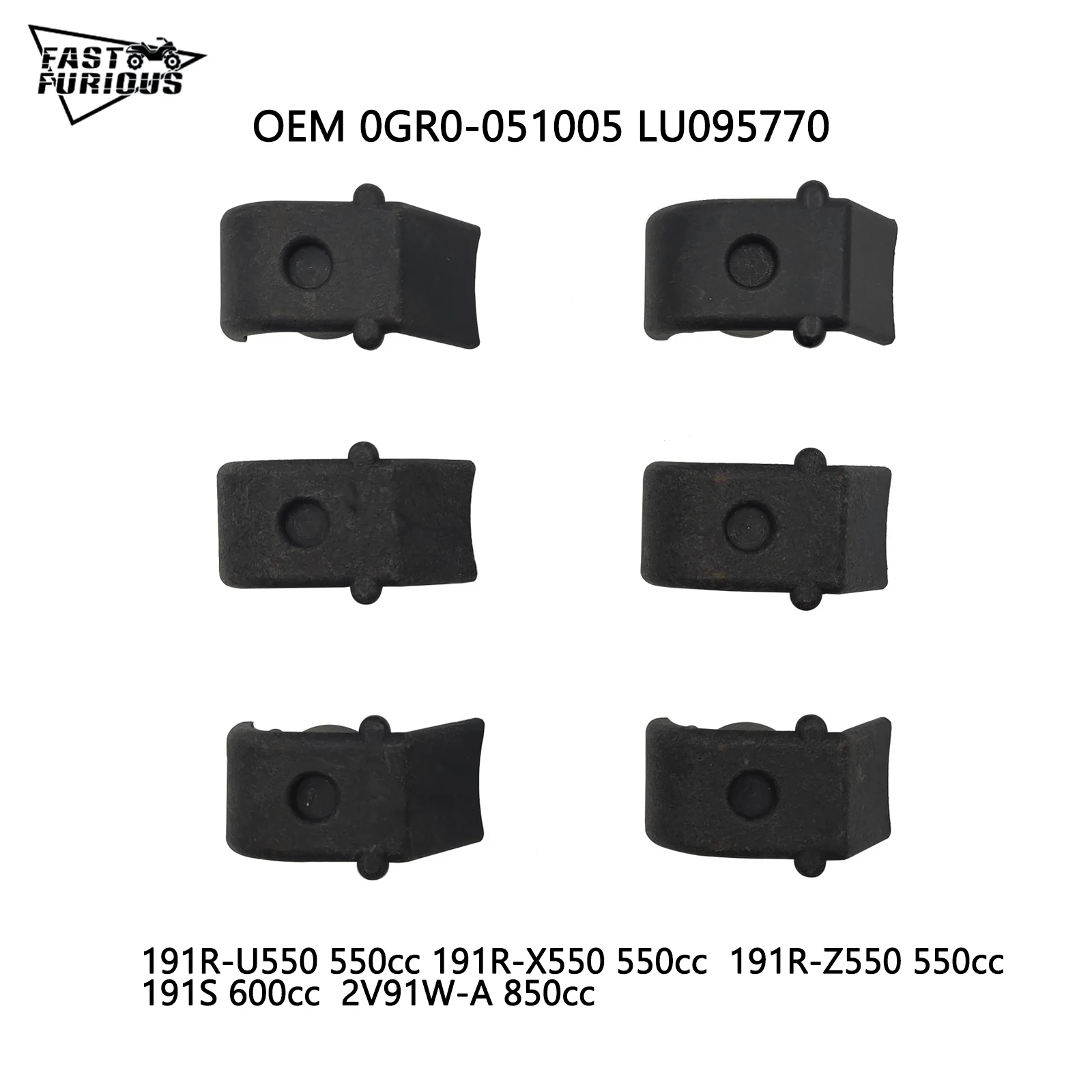 

6 шт. CF450 CVT сцепление, фотометрический ролик веса для CFMOTO 550 Cforce uforce 400 450cc 550cc 850cc 1000 ATV 0GR0-051005