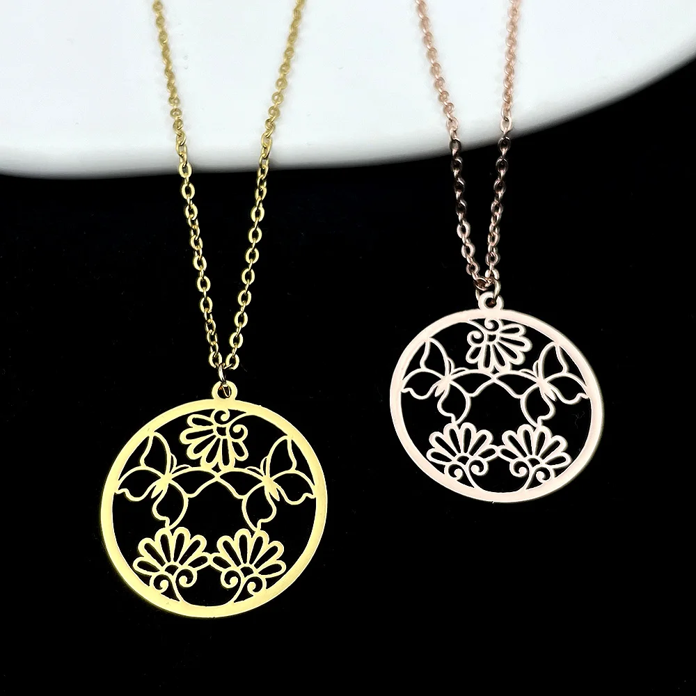 

necklace for women stainless steel fashion sweet pendant necklace jewelry wholesale travel essential glamour jewelry for friends