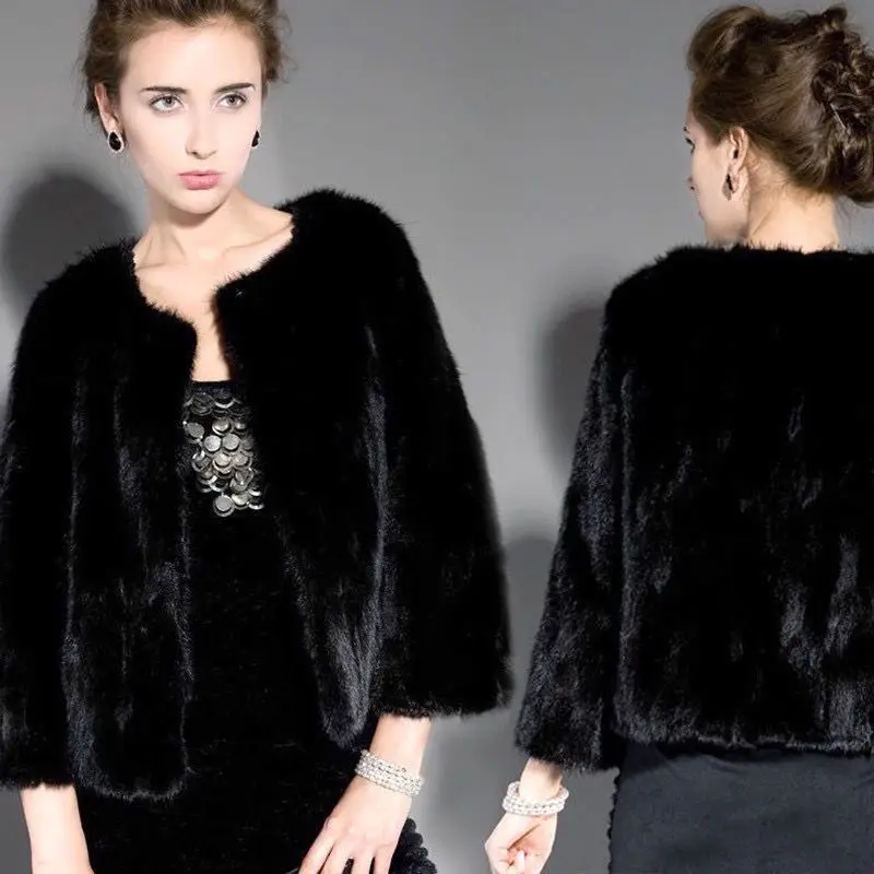 Luxury Warm Elegant Women Coat Natural Mink Fur Coat Real Mink Fur Jacket 2022 Winter Thick Warm Fashion Genuine Jackets C10
