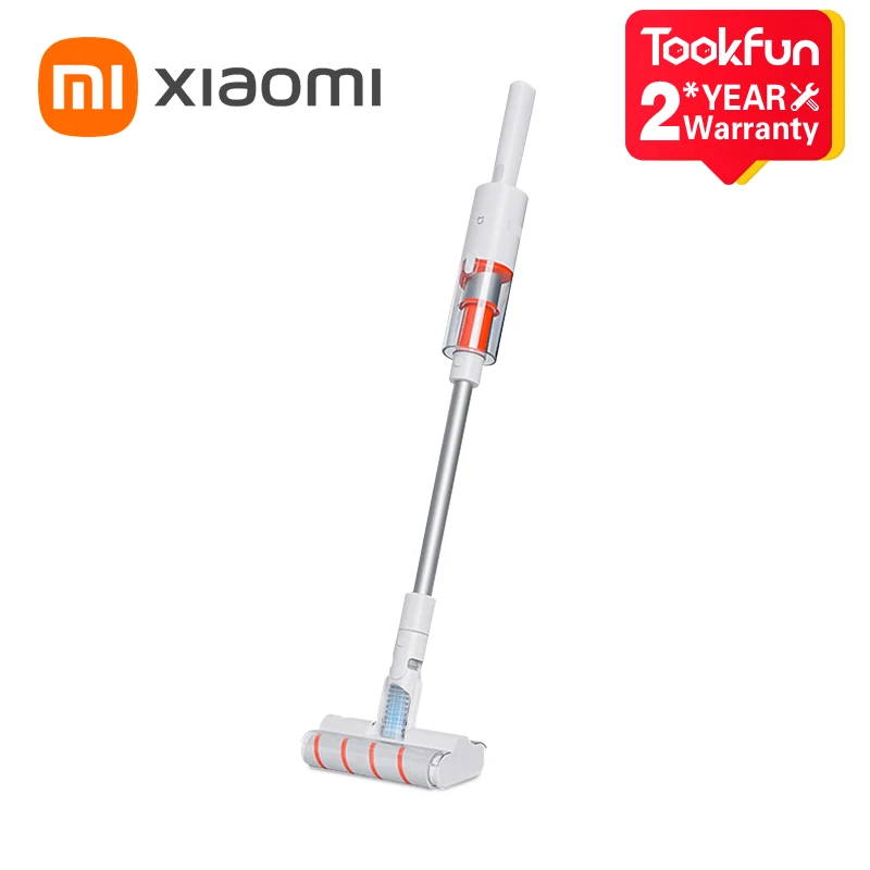 

New XIAOMI MIJIA Dual Brush Wireless Vacuum Cleaners B201CN 360° Rotating Brush Head Include Mite Removal 99.9% Filtered