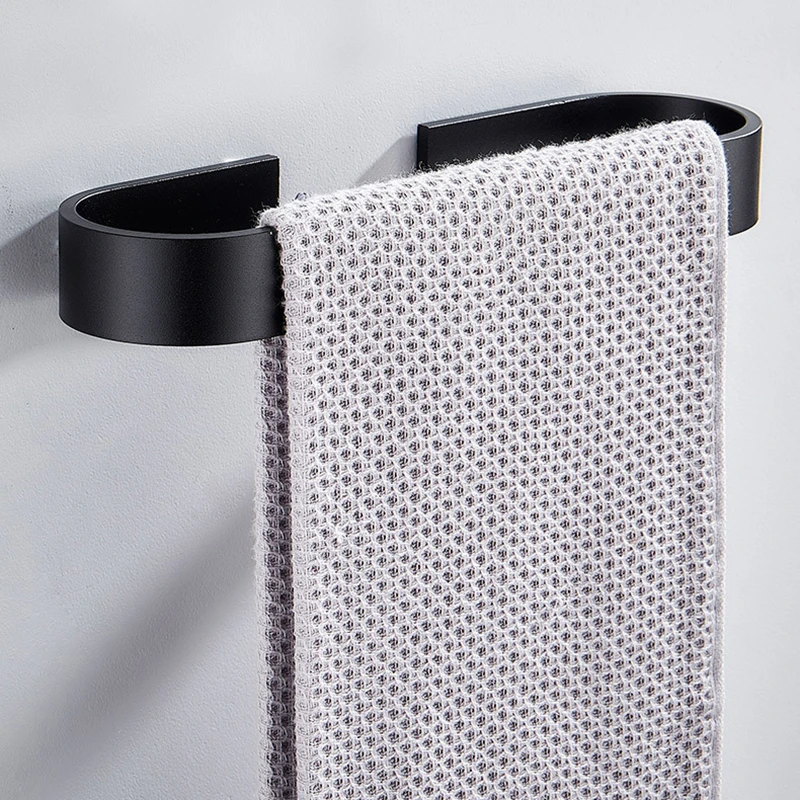 

Space Aluminum Alloy Kichen Towel Holder Wall Mounted Hanger Organizer Waterproof Bathroom Storage Rack Shelf Accessory