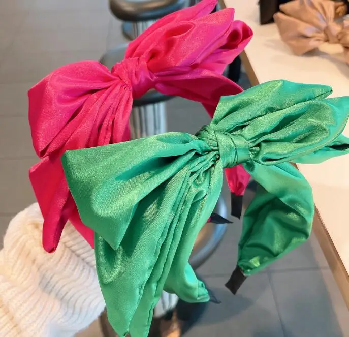 Весенняя многослойная повязка на голову с бантом сменная шпилька для волос