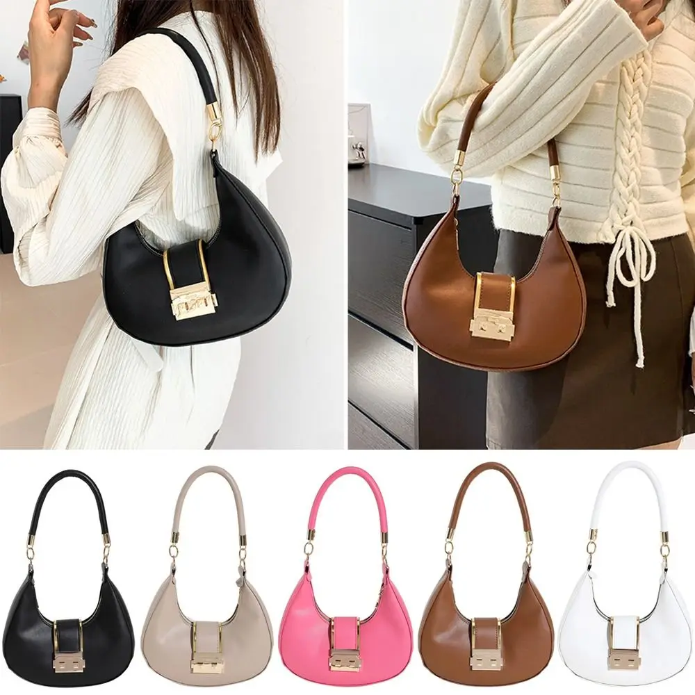 

Однотонная сумка через плечо, стильная сумка-слинг из искусственной кожи, женские сумки-подмышки