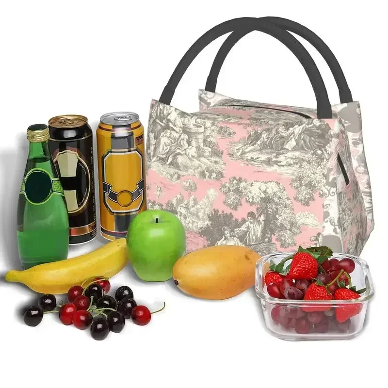 Toile De Jouy винтажные французские изолированные сумки для обеда кемпинга