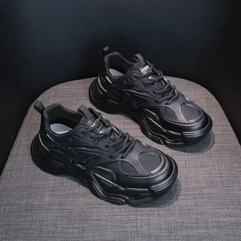 Ladies Casual Shoes Breathable Mesh Running Shoes Thick Sole Fashion All-match Comfortable Sports Shoes Large Size Women Shoes