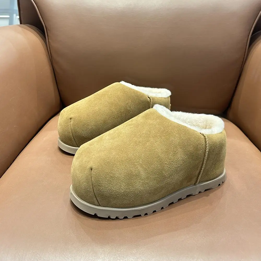 Меховая обувь тапочки мягкие женские шлепанцы плюшевые удобные зимние ботинки