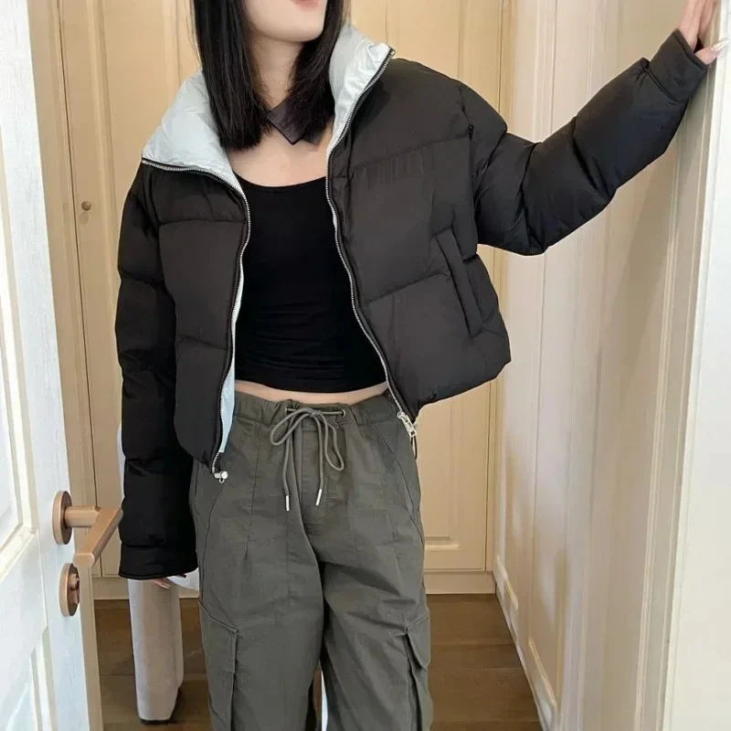 Pr * d женский зимний пуховик на толстой молнии лучшие пуховики 90 модное зимнее