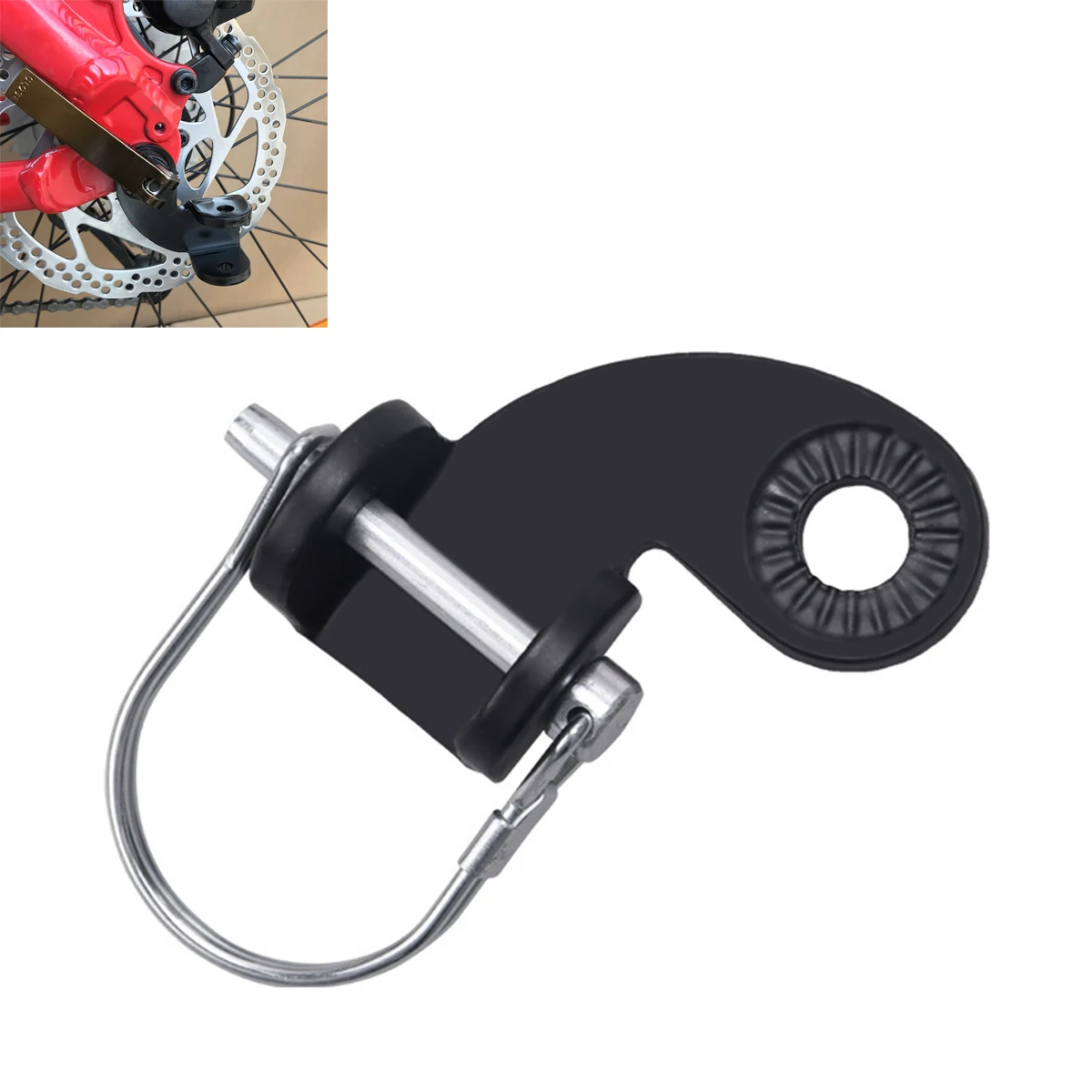

12mm Bicycle Steel Hitch Bicycle Trailer Hitch Coupler Bike Coupler Attachment Adapter 90 Degree Baby Pet Sundry Bike Parts
