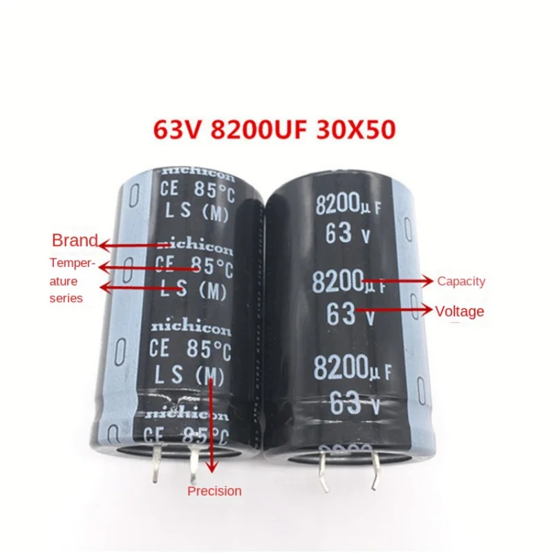 1 шт. 63V8200UF 30X50 Nippon электролитический конденсатор 8200 мкФ 63 В 30*50 оригинал