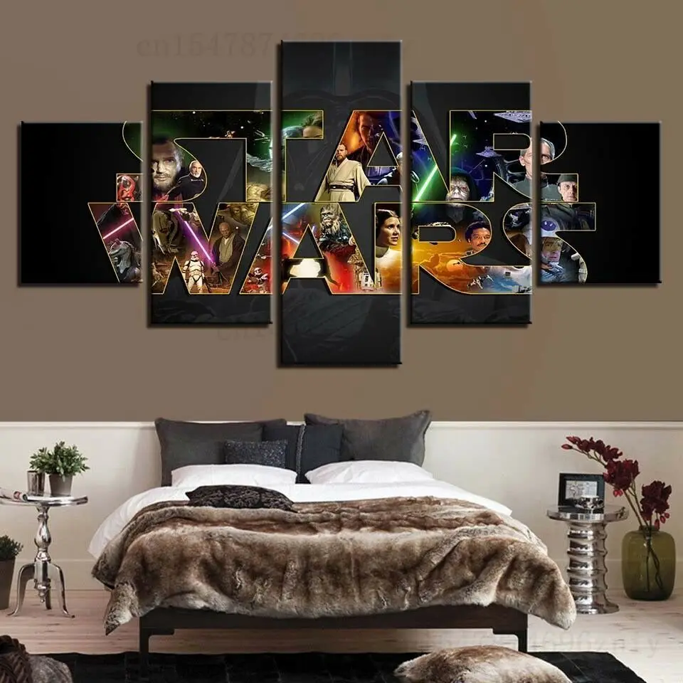 

Картины с изображением персонажей, картины на холсте, искусство на стену, домашний декор, картины без рамки, фотоплакат, 5 панелей, 5 шт.