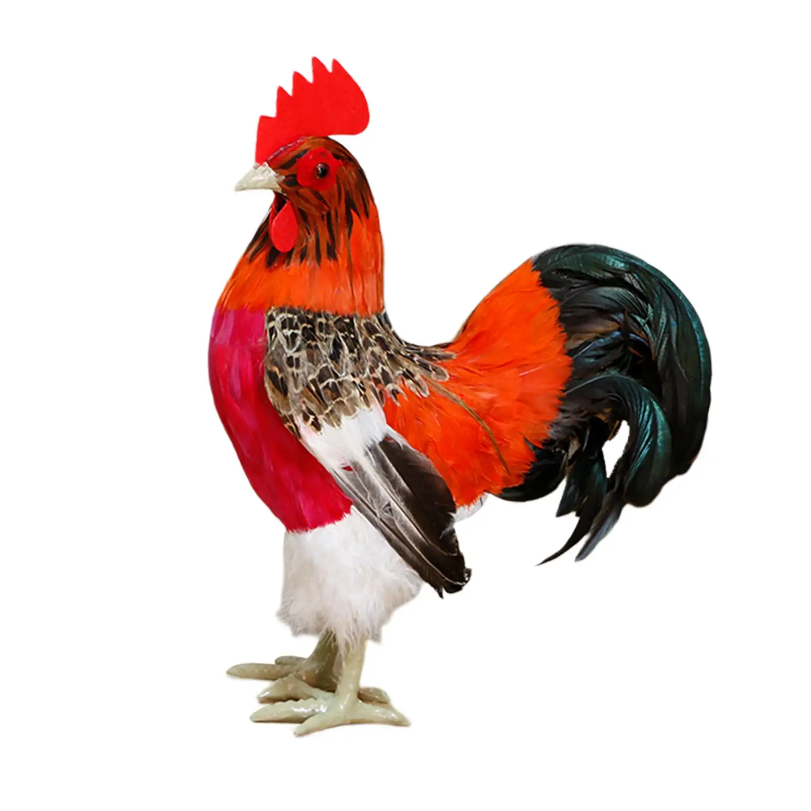

Simulation Rooster Statue Rooster Ornament Chicken Ornament for Patio Home Decor