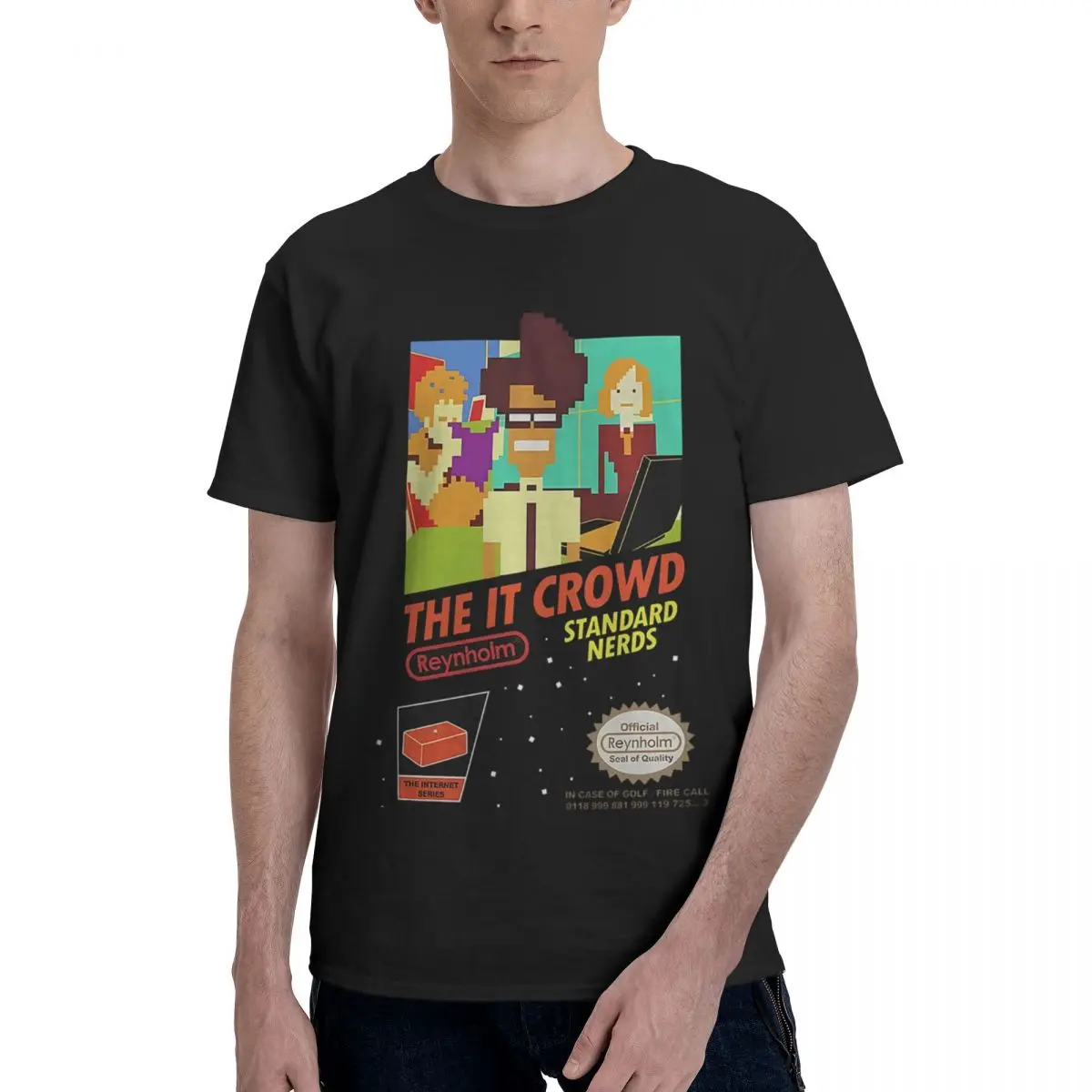The IT Crowd NES 8-битная игра Nerds Графика 100% хлопок Повседневная дышащая удобная мужская