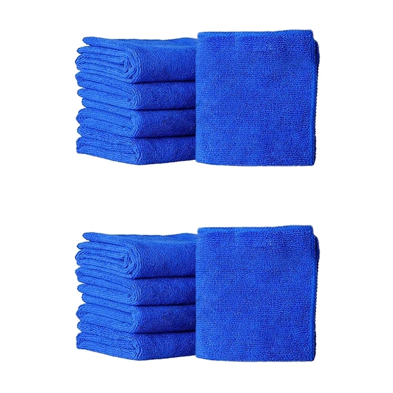 

10Pcs Fiber Absorbent Towel Cleaning Towel 25 X 25CM