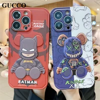 co brand disney luxury spider iron man kawsed iphone case for iphone 13 pro max xs 12 11 xr x 7 8 plus case for men women boys