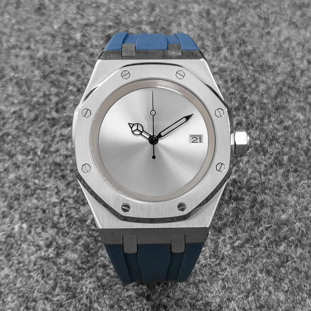 

New 41mm GEERVO No Logo Sapphire Crystal Japanese NH35 Automatic Movement 316L Stainless Steel Case Men's Watch Auto Date G23
