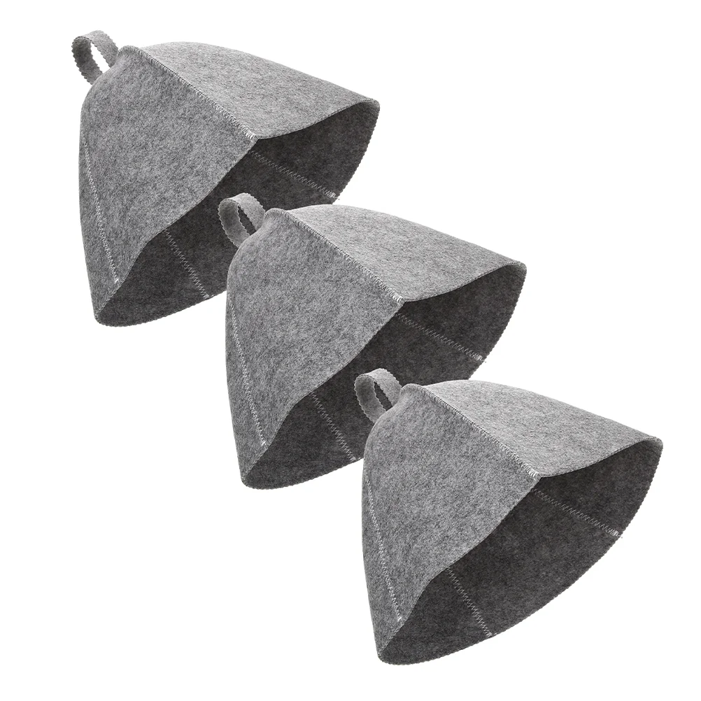 

Sauna Hatbath Spa Caps Hair Accessories Women Men Bucket Hatsfelt Natural Supple House Wool Bathing Cap Stylish Wrap Room