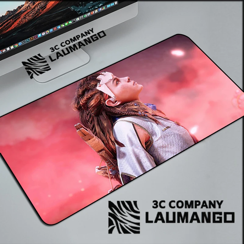 

Большой коврик для мыши Horizon Zero Dawn, игровые аксессуары, игровой Настольный коврик для шкафа, коврик для мыши, ковер с аниме ковриками, клавиат...