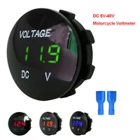 dc5v 48v led digital voltmeter motorboat motorcycle dc digital car voltage current meter volt detector tester monitor pane