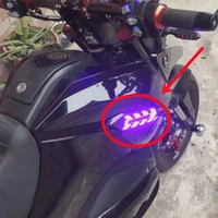 2pcs motorcycle red yellow discoloration led scrambler brake tail light turn signal license plate light for bobber cafe racer