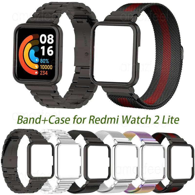 

Защитный чехол с металлическим ремешком для умных часов Redmi Watch 2 Lite