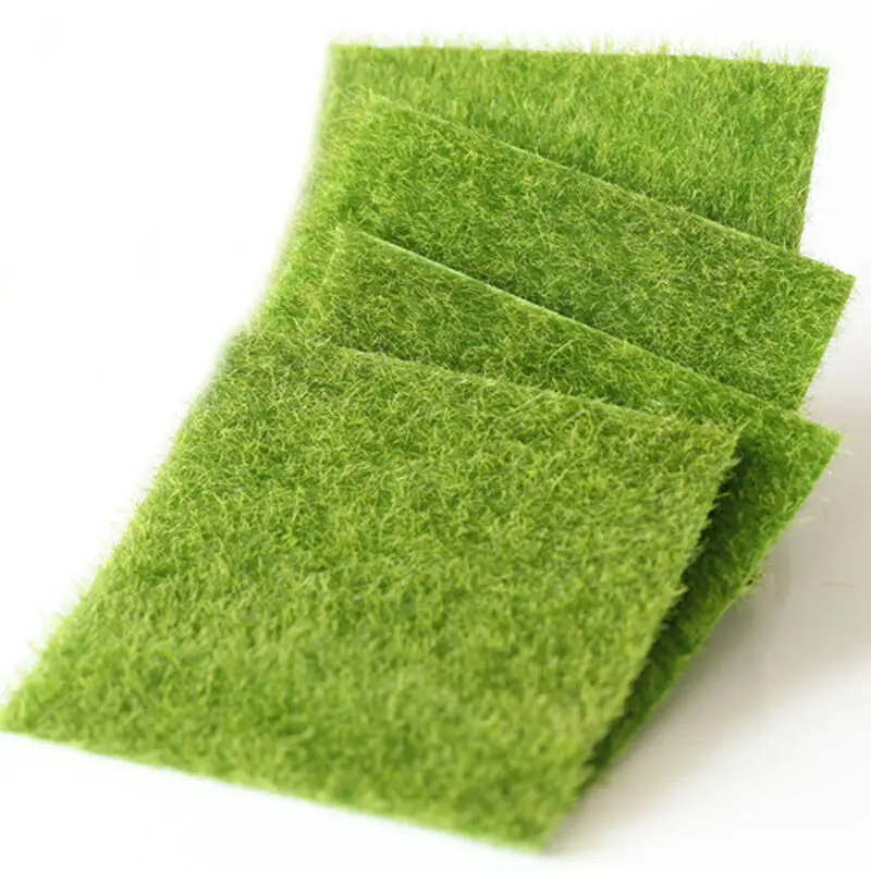 

Сказочная садовая зеленая трава, украшение для микроландшафта, искусственные растения «сделай сам», Искусственный мох, декоративная лужай...