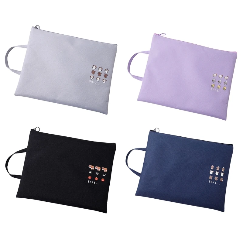 

Multifunctional File Bag A4-Size Document Bags File Folder Cute File Organizer