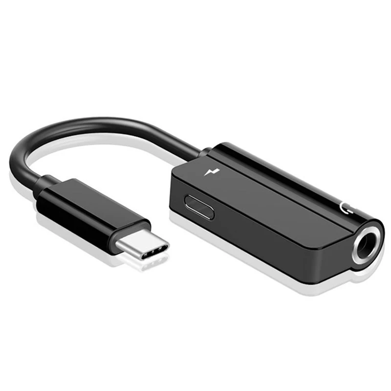 

USB Type C To Type-C and 3.5mm Aux Adapter USB C Audio Cable Original for Huawei Xiaomi Samsung Type-C-earphone Connetor Plug