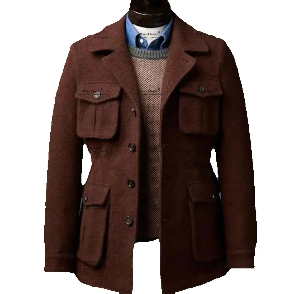 Мужские костюмы в стиле сафари однобортные пиджаки для выпускного вечера