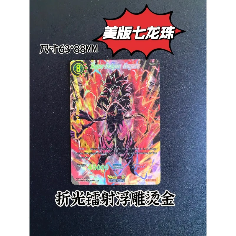 Фото Dragon Ball аниме игровые аксессуары DIY Son Goku Ultra Instinct красочная флэш-карта английский рейтинг коллекция карт игрушки подарки №4