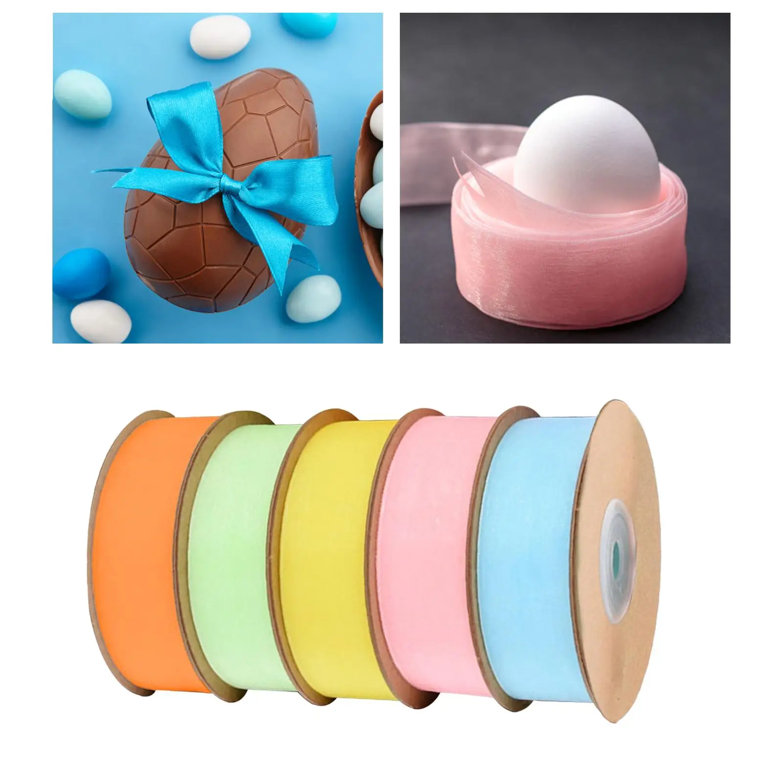 

5 шт., шифоновая лента, 25 ярдов в каждой Рулоне