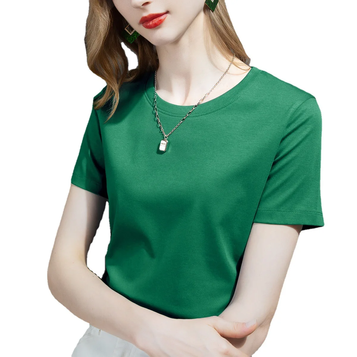 

2023 New High Quality Women's Casual T-shirt 83590