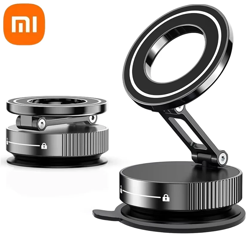 

Подставка для вакуумного магнита Xiaomi 360° ° Регулировочная конструкция Сильная адсорбция Магнитный складной держатель для телефона Автомобильное крепление на присоске