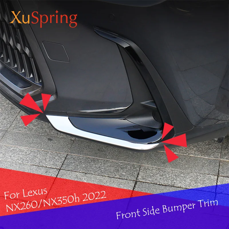 

Front Side Bumper Trim Car Styling Corner Spilitter Strip Cover Protection Accessories For Lexus NX260/NX350h 2022