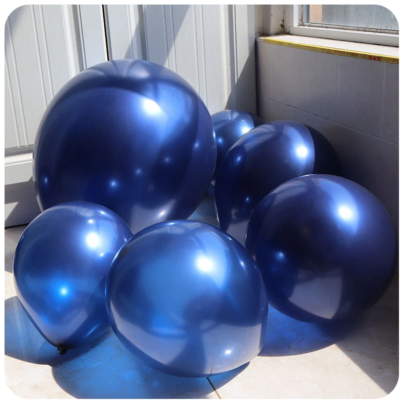 

10Pcs/Lot Pearly Lustre Balloons Birthday Wedding Party Room Layout Decorations Baloons Dark Blue Latex Christmas Balloon Baby