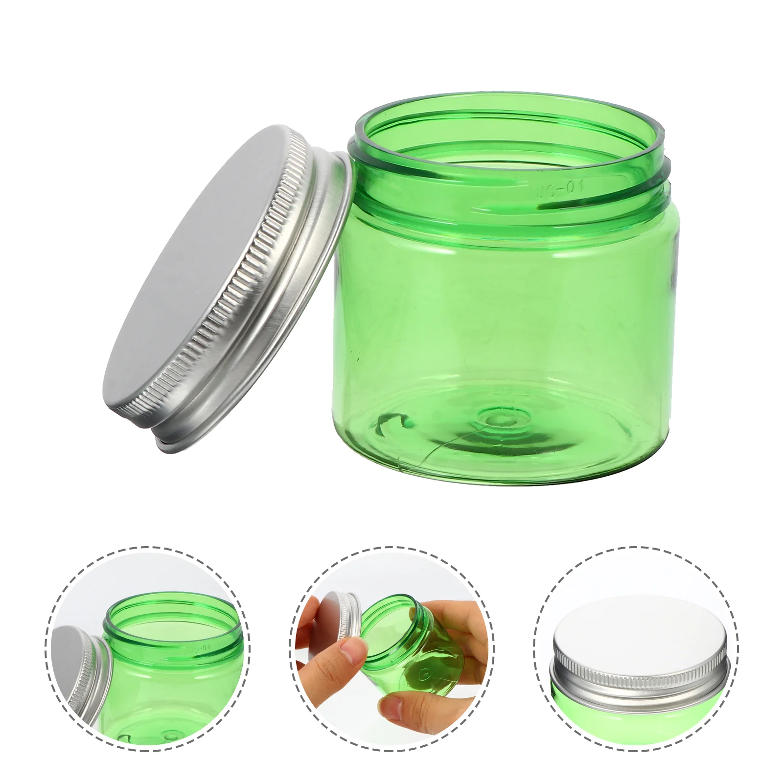 

Jar Cream Emptyjars Makeup Travel Sample Mini Storage Containersclear Airplane Can Balm Lip Screw Refillable Toiletries