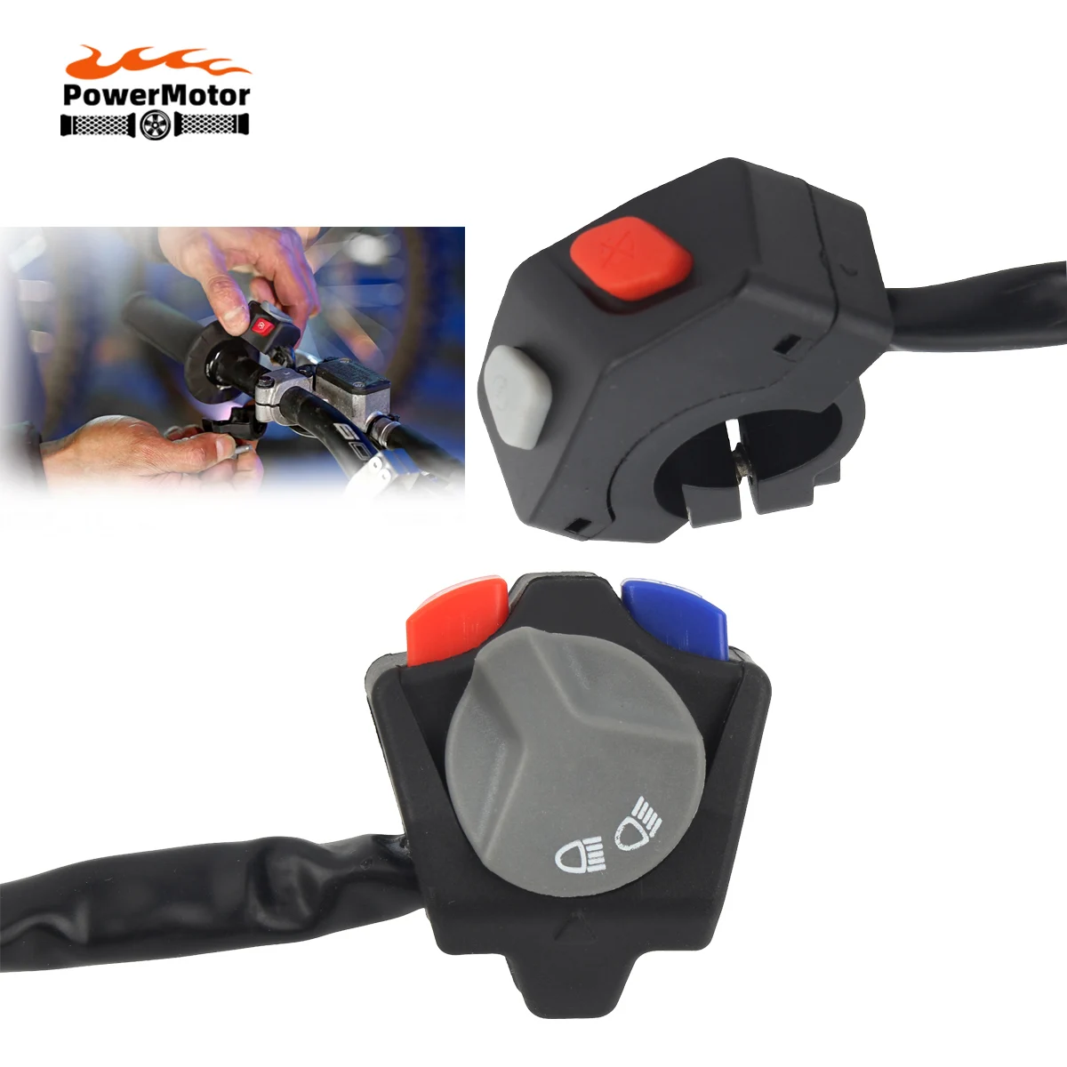 Переключатель фар для мотоцикла KTM EXC XCW EXCF TPI 125-530 кнопка на руль автомобиля Husqvarna TE