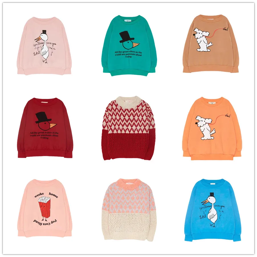 

2023AW New Kids WVEEKEND Brand Long Sleeve Sweatshirt For Fashion Design Pattern Tops Girls and Boys Casual Clothes