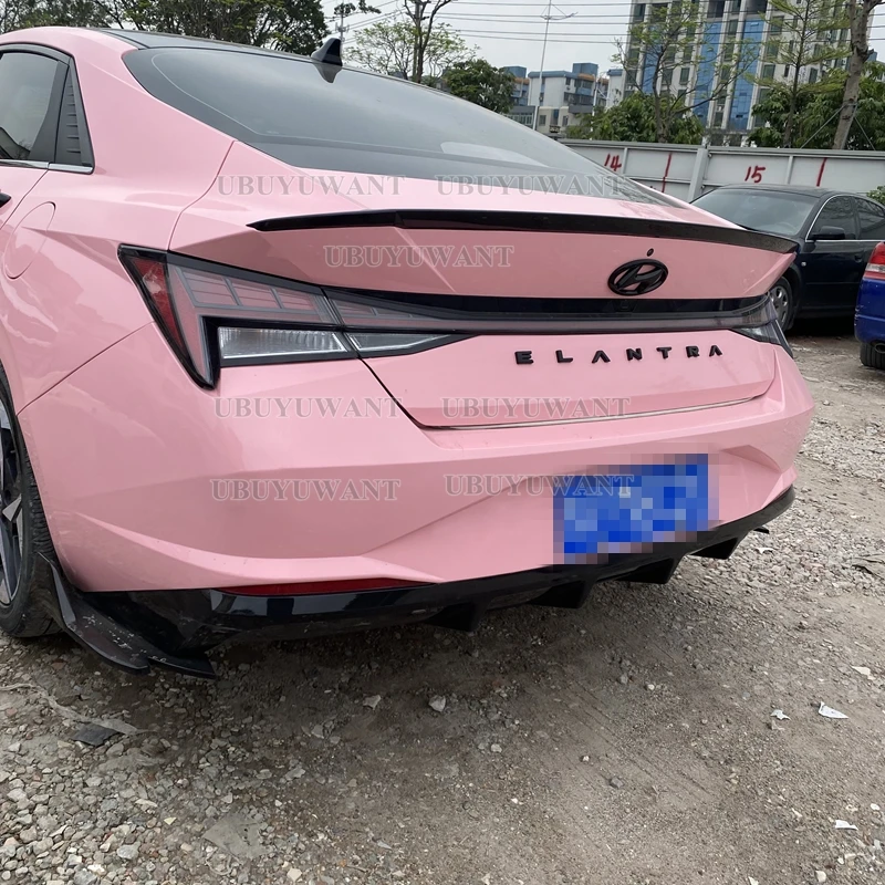 

For Hyundai Elantra Avante CN7 2020-2023 ABS Modified Roof Spoiler Black Original Style Without Perforation Exterior Auto Parts