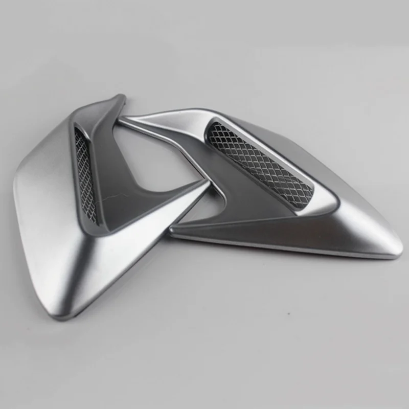 

2pcs ABS Plastic Car Side Vent Air Flow Fender Intake Sticker Shark Gills Side Vent Sticker Car Simulation Side Vents Decorative