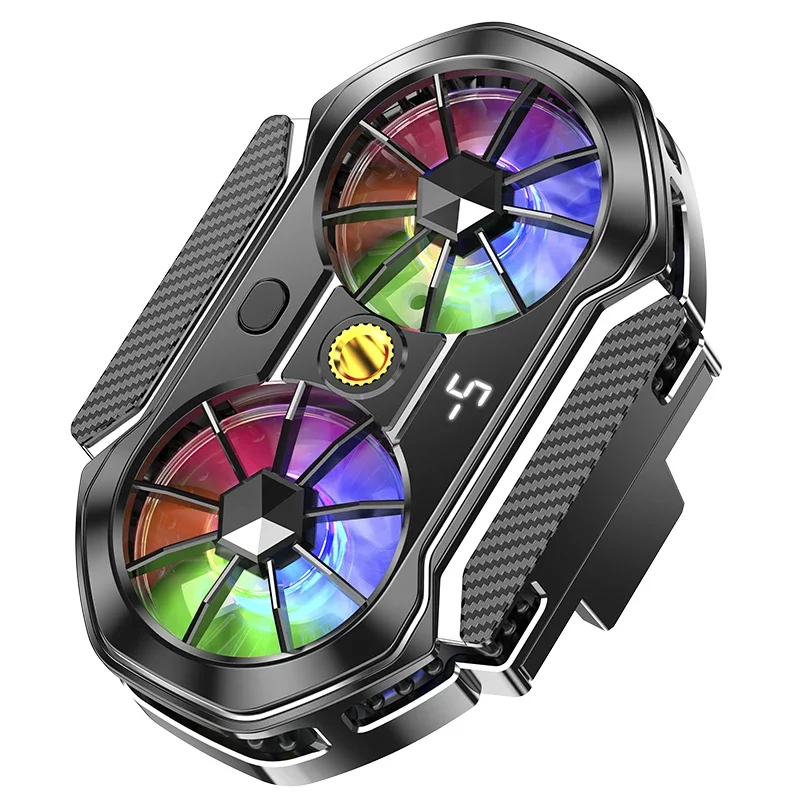 Кулер Для Мобильного Телефона С Цифровым Дисплеем И Двумя Вентиляторами