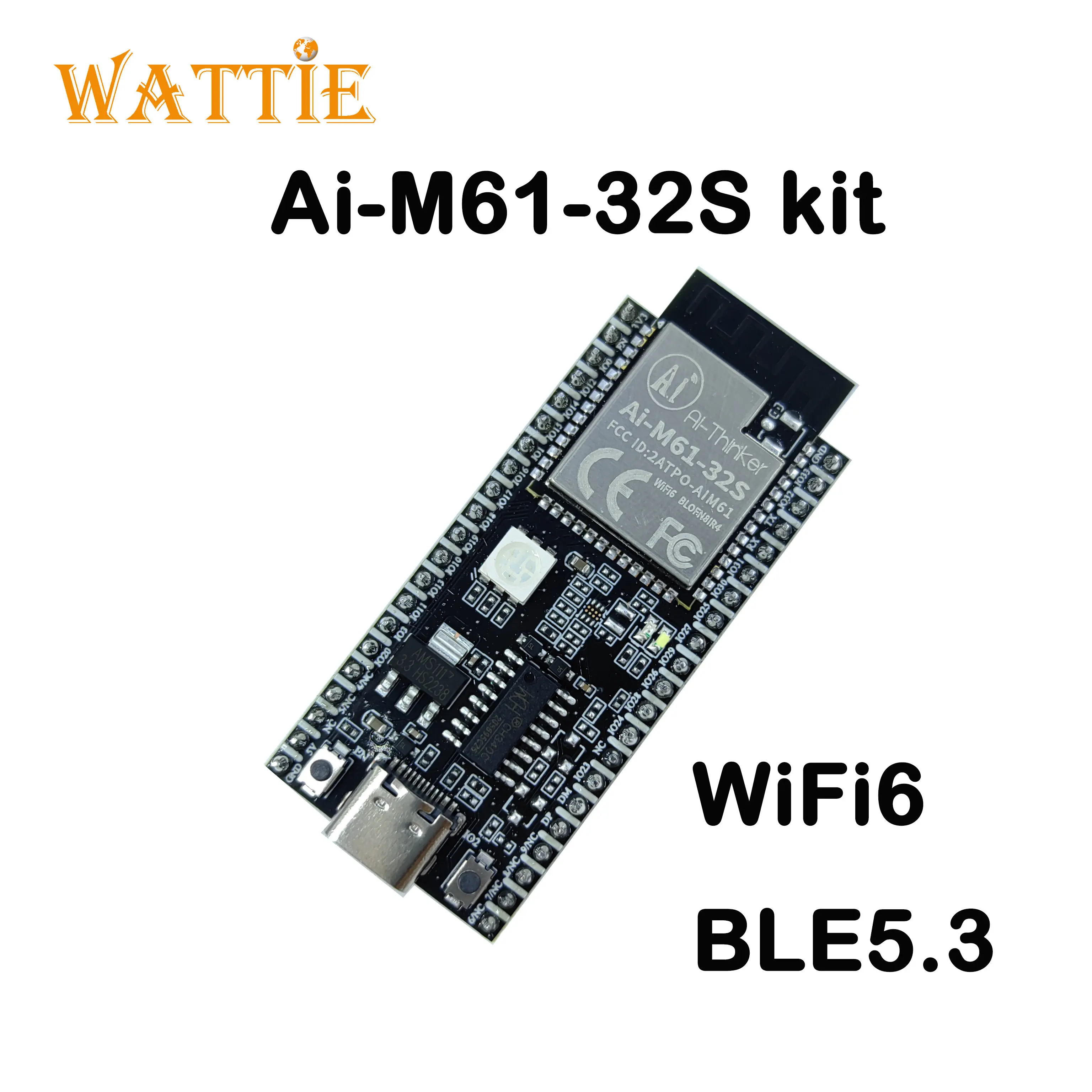 

Ai-M61-32S kit Ai-xinker WiFi6 Bluetooth BLE5.3 combo module BL618 chip Ai-M61-32S development board WiFi-6 WiFi 6 Ai-M61-32S